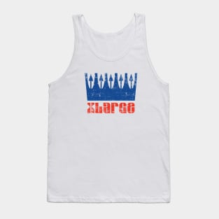 XLARGE Throwback Crown Design Distressed Tank Top